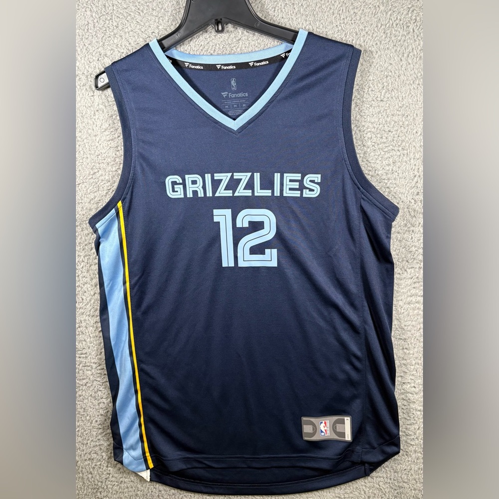 Fanatics NBA Jersey Ja Morant #12 Memphis Grizzlies Navy Blue Mens Medium